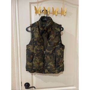 Lauren Ralph Lauren Camouflage Puffer Vest Size Small